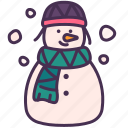 christmas, holiday, scarf, snow, snowman, winter, xmas