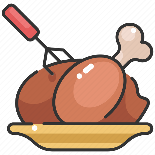 Chicken, christmas, dinner, food, roast chicken, thanksgiving, turkey icon - Download on Iconfinder