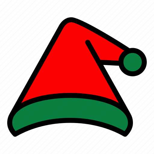 Christmas, hat, santa, santa hat, winter accessory, winter cap, winter hat icon - Download on Iconfinder