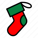 christmas, christmas stocking, decoration, knitted, sock, stocking, wear