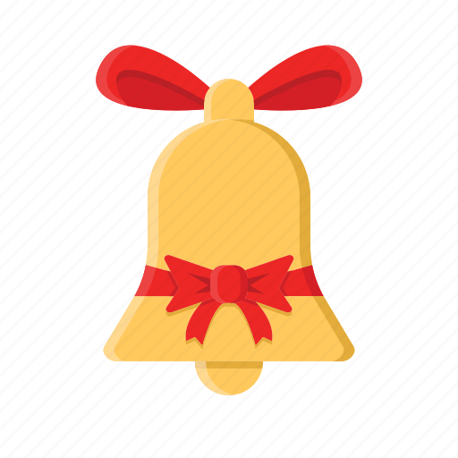 Bell, christmas, decoration, ornament, ribbon, xmas icon - Download on Iconfinder