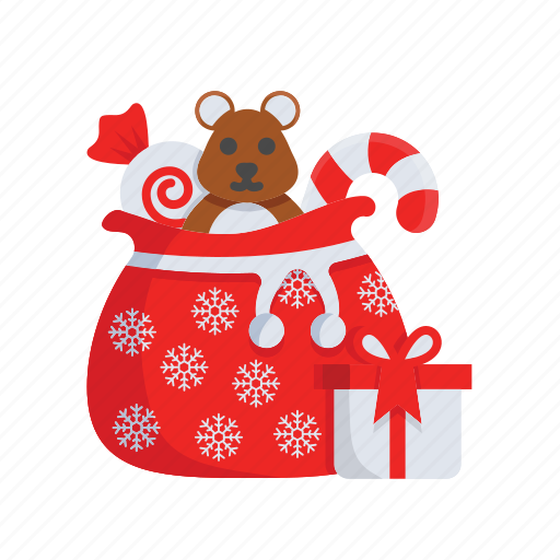 Bag, christmas, doll, gift, santa, toy, xmas icon - Download on Iconfinder