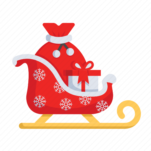 Christmas, santa, sledge, sleigh, winter, xmas icon - Download on Iconfinder