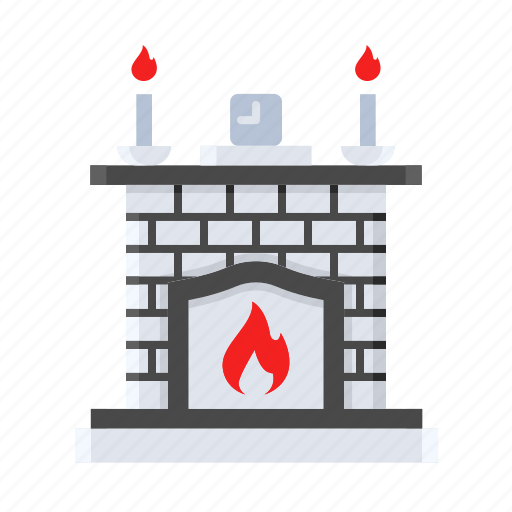 Christmas, fire, fireplace, snow, warm, winter icon - Download on Iconfinder
