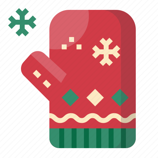Christmas, gloves, knitting, winter icon - Download on Iconfinder
