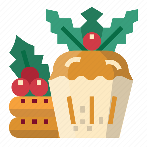 Christmas, cupcake, cookie, dessert, sweet icon - Download on Iconfinder