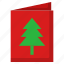 xmas, christmas, tree, card, paper, greeting 