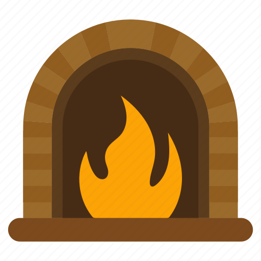 Xmas, burning, fireplace, fire, flame, light icon - Download on Iconfinder