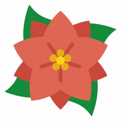 Poinsettia, christmas, decoration, flower, winter, floral, plant icon - Download on Iconfinder