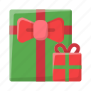 christmas, present, gift, box, celebration, ribbon, bow 