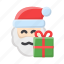 santa, claus, holiday, celebration, gift, sleigh, reindeer 