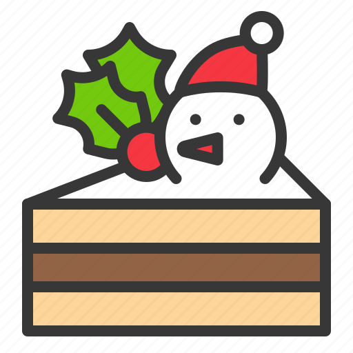 Cake, christmas, dessert, food, piece of cake, sweets icon - Download on Iconfinder
