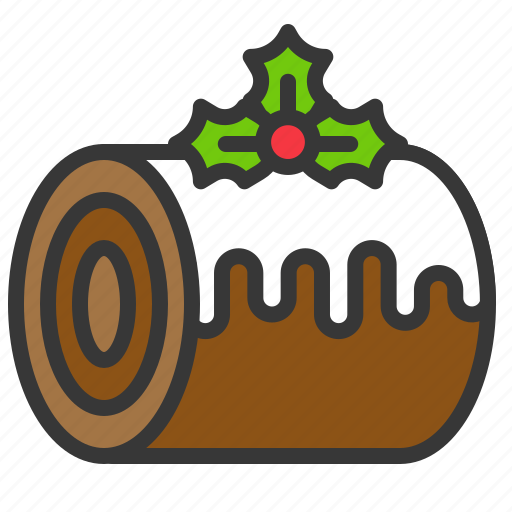Cake, christmas, food, sweets, swiss roll icon - Download on Iconfinder
