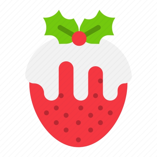 Christmas, fondue, strawberry, sweets, white chocolate icon - Download on Iconfinder