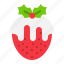 christmas, fondue, strawberry, sweets, white chocolate 