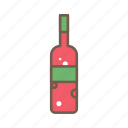 bottle, drink, glass, wine