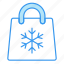 bag, christmas, gift, new year, snow, snowflake, xmas 