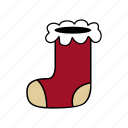 christmas, holiday, santa, sock, xmas