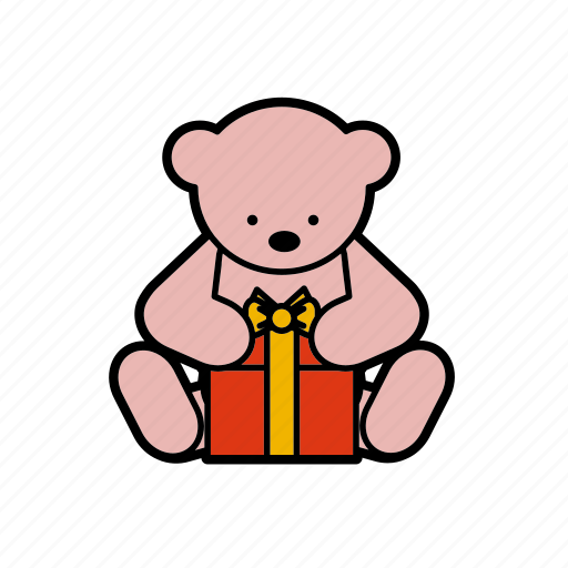 Box, christmas, decoration, gift, teddybear icon - Download on Iconfinder