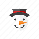 snowman, top hat