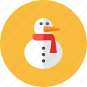 snowman, scarf