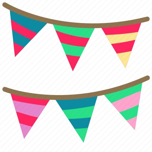 Bunting, holiday, christmas, celebration, happy, xmas, merry icon - Download on Iconfinder
