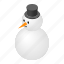 christmas, fun, happy, hat, isometric, snow, snowman 
