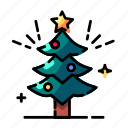 christmas, tree, snow, decoration, xmas, winter