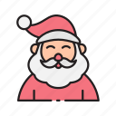 christmas, santa, hat, beard