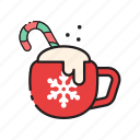christmas, mug, drink, glass