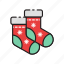 christmas, socks, element, clothing 