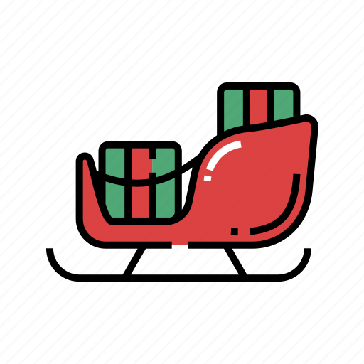Christmas, santa sled, scooter, sleigh, snow sled, winter, xmas icon - Download on Iconfinder