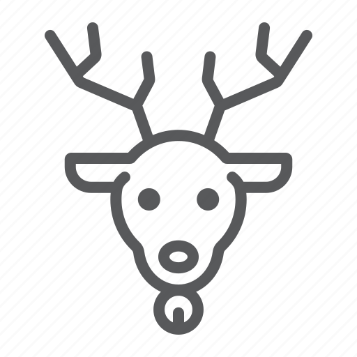 Animal, christmas, deer, elk, holiday, reindeer, rudolph icon - Download on Iconfinder