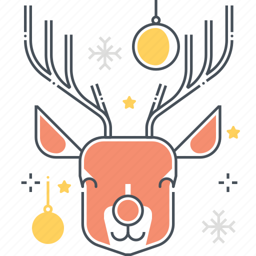 Animal, celebration, christmas, new year, nose, reindeer, santa icon - Download on Iconfinder