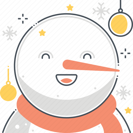 Cartoon, christmas, cute, decoration, happy, merry, snowman icon - Download on Iconfinder