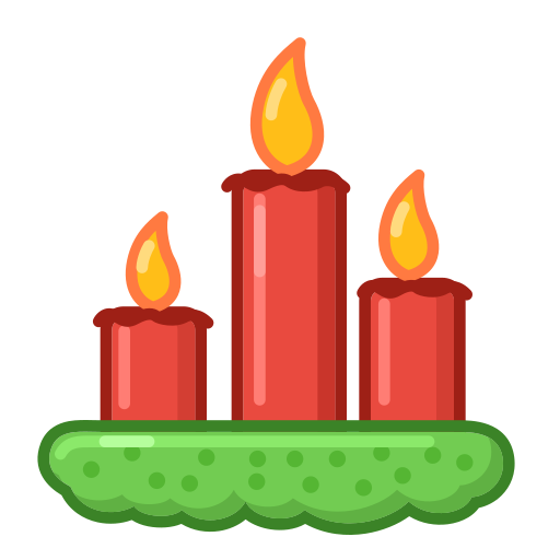 Christmas, candles, newyear, winter, candle, light icon - Free download