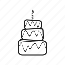 birthday, cake, candle, celebration, event, holiday, pie
