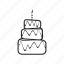 birthday, cake, candle, celebration, event, holiday, pie 