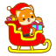 christmas, christmas eve, christmas decoration, holiday, shiba inu, transportation, santa, xmas, winter 