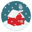 chimney, christmas, cold, house, season, snow, snowing 