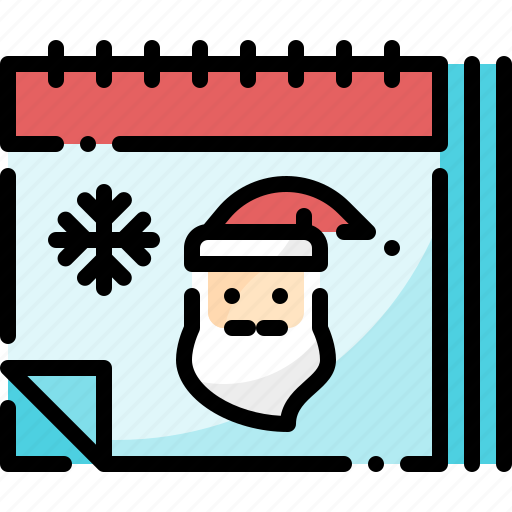 Calendar, christmas, claus, holiday, santa, winter, xmas icon - Download on Iconfinder