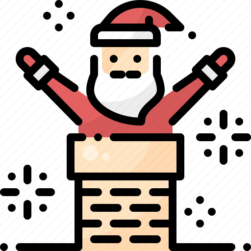 Action, christmas, claus, fireplace, santa, winter, xmas icon - Download on Iconfinder