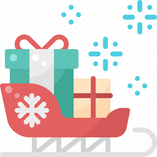 Box, christmas, claus, gift, santa, sleigh, xmas icon - Download on Iconfinder