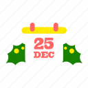 calender, christmas, date icon, december, event, holiday, new year 
