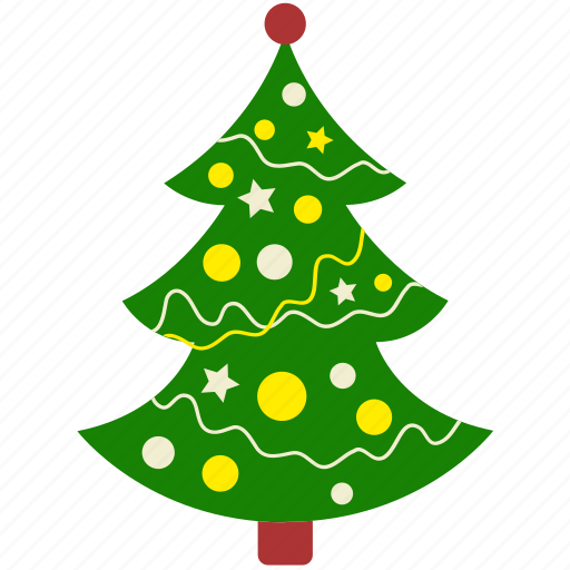 Christmas, decoration, lights, pine, tree, xmas icon - Download on Iconfinder