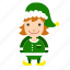 christmas, elf, gnome icon, helper 