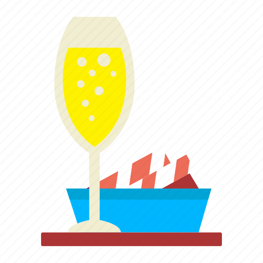 Champagne, christmas, drink, glass, mulled, wine icon icon - Download on Iconfinder