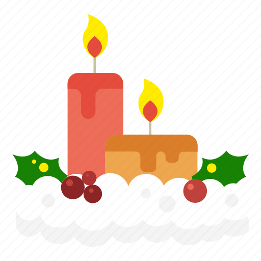 Candle, christmas, decoration, light, snow candle icon - Download on Iconfinder