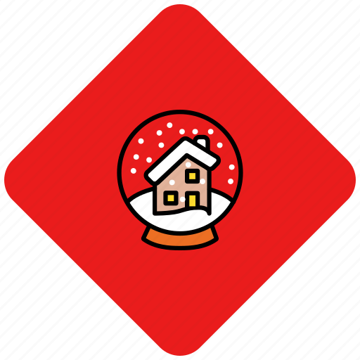 Christmas, decoration, globe, snow, winter icon - Download on Iconfinder