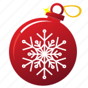 ball, christmas, holiday, new year, snowflakes, tree ball, xmas